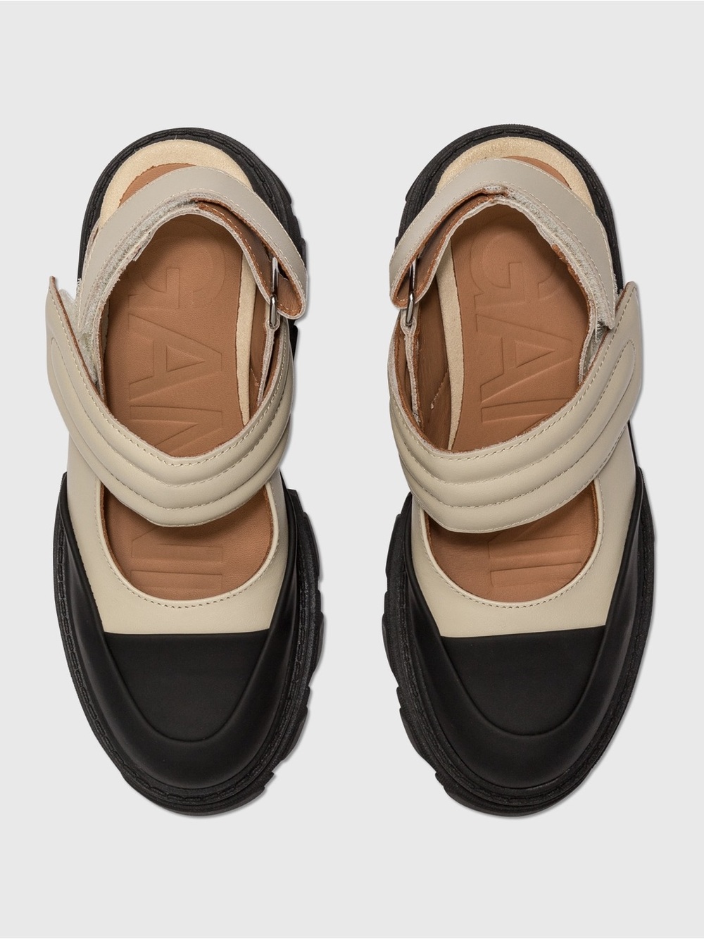 Ganni lug sole chunky Mary Jane Platform Slingback VGUC 🖤 - Picture 7 of 7